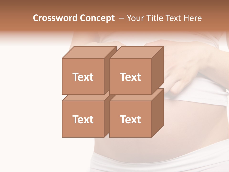 Navel Arm Caress PowerPoint Template