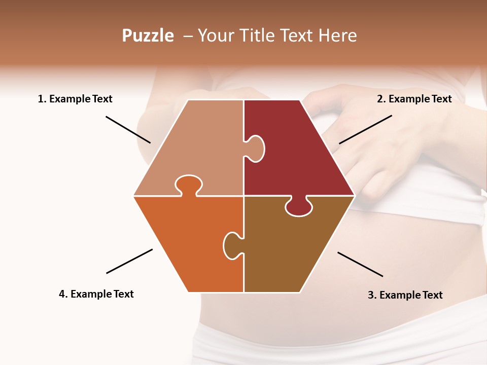 Navel Arm Caress PowerPoint Template