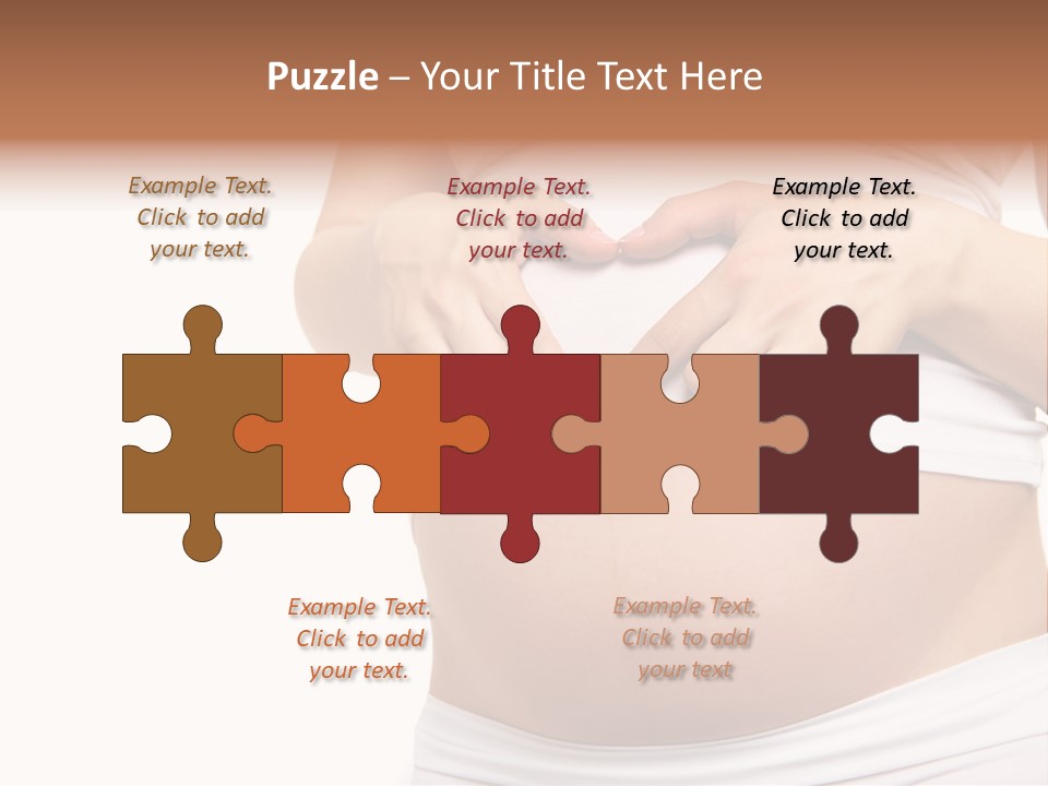 Navel Arm Caress PowerPoint Template