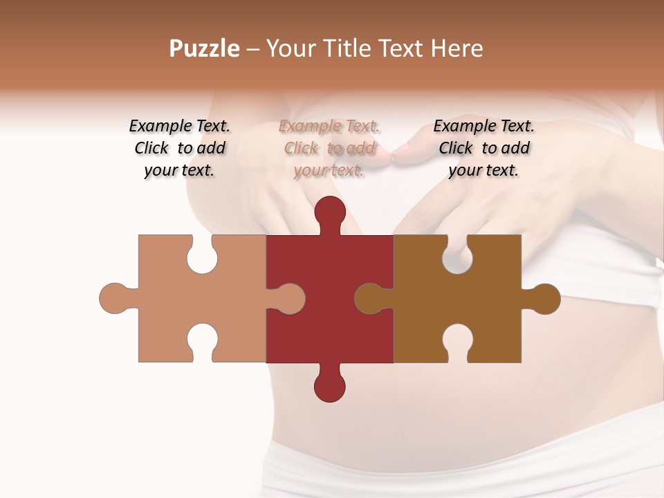 Navel Arm Caress PowerPoint Template