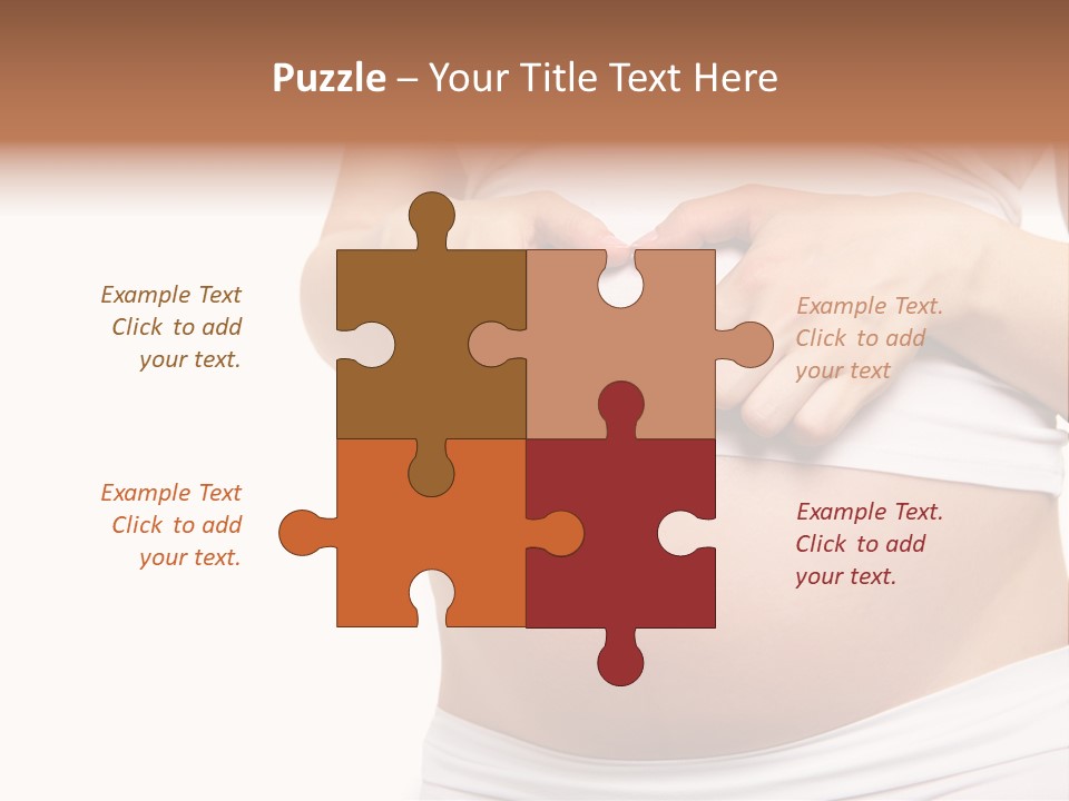 Navel Arm Caress PowerPoint Template