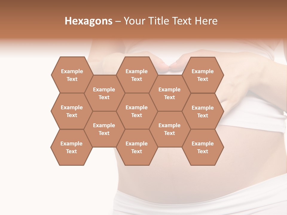 Navel Arm Caress PowerPoint Template