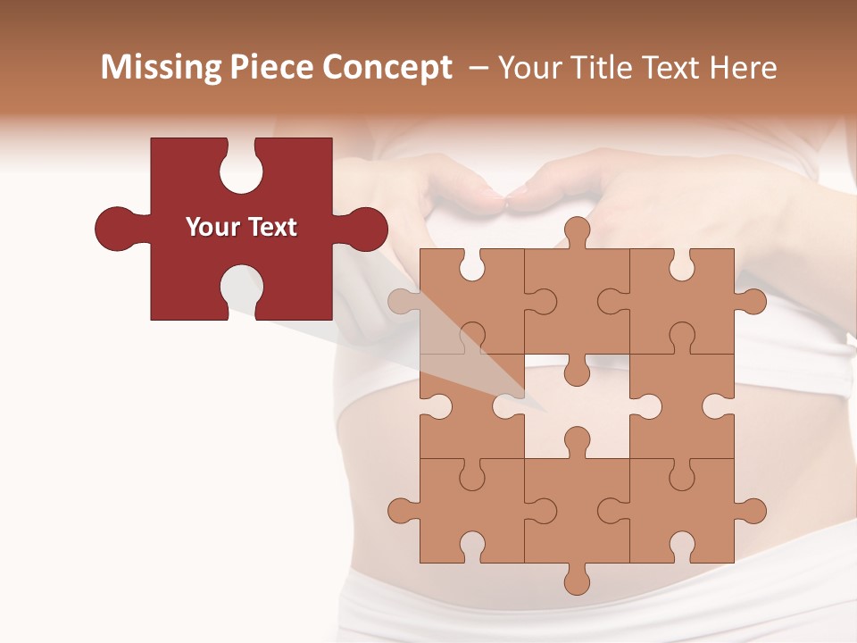 Navel Arm Caress PowerPoint Template