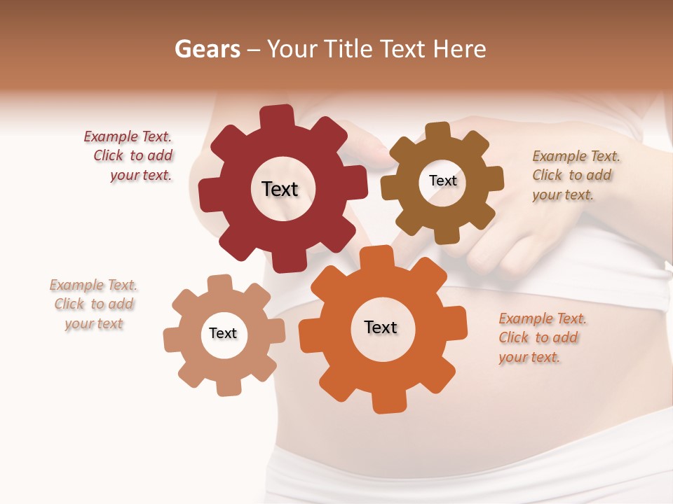 Navel Arm Caress PowerPoint Template