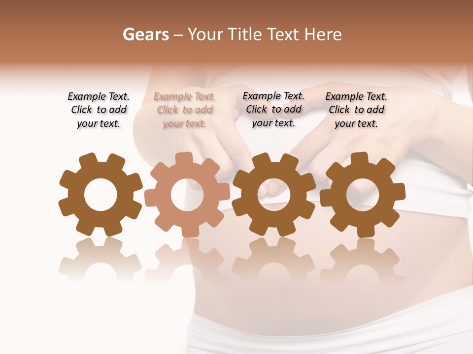 Navel Arm Caress PowerPoint Template