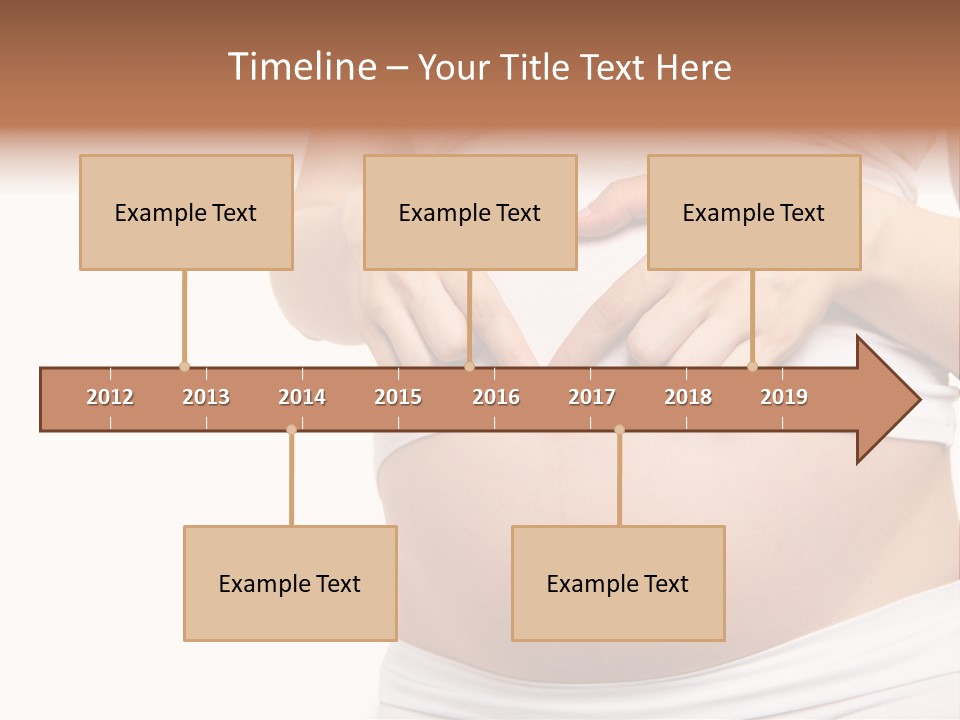 Navel Arm Caress PowerPoint Template