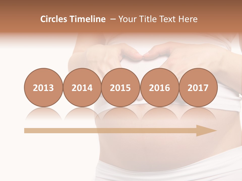 Navel Arm Caress PowerPoint Template