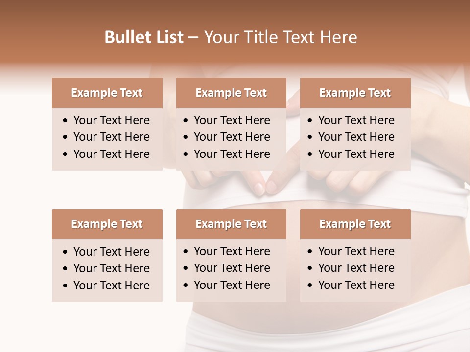 Navel Arm Caress PowerPoint Template