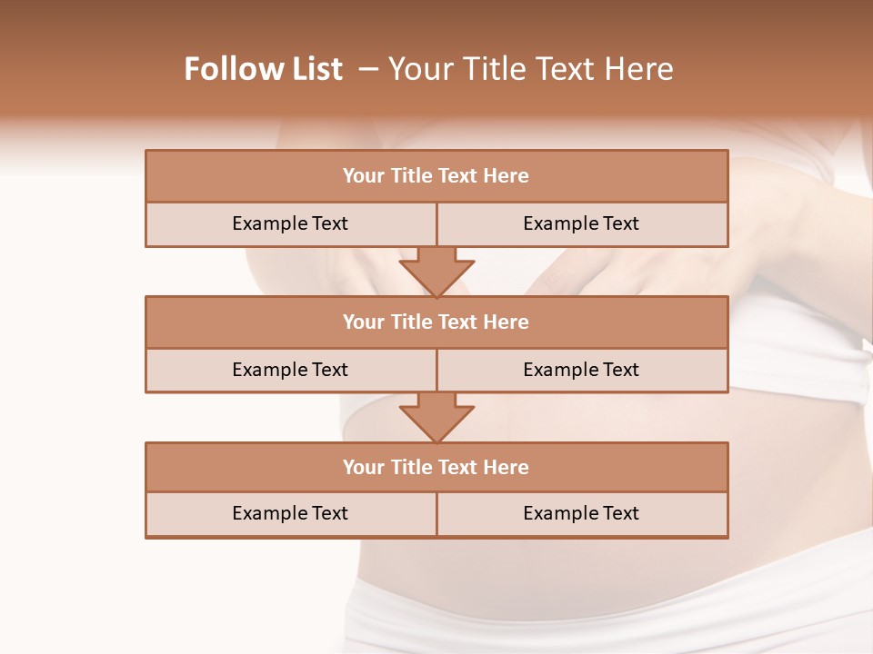 Navel Arm Caress PowerPoint Template