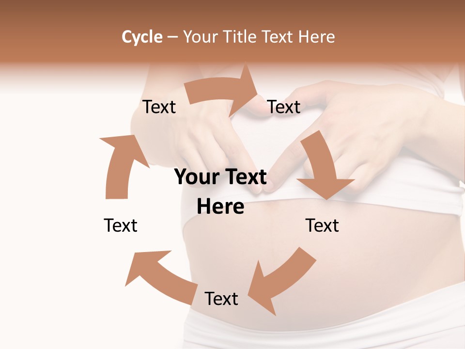 Navel Arm Caress PowerPoint Template