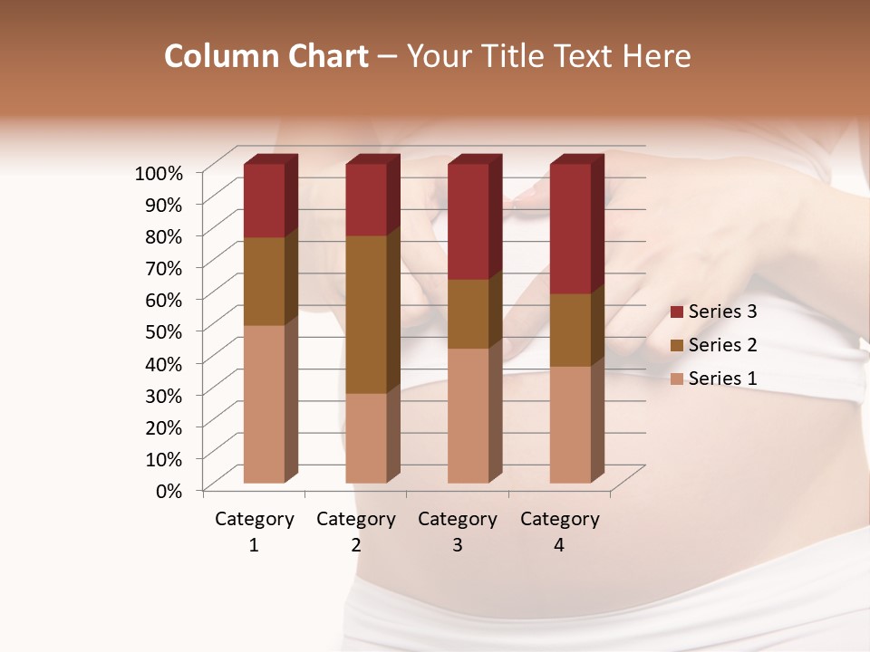 Navel Arm Caress PowerPoint Template