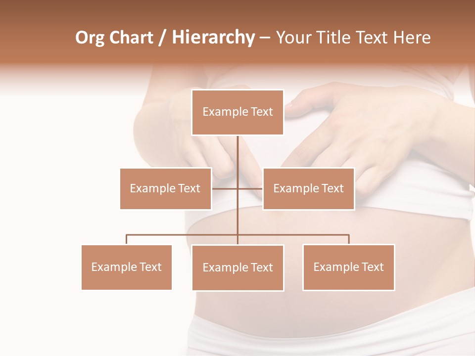 Navel Arm Caress PowerPoint Template