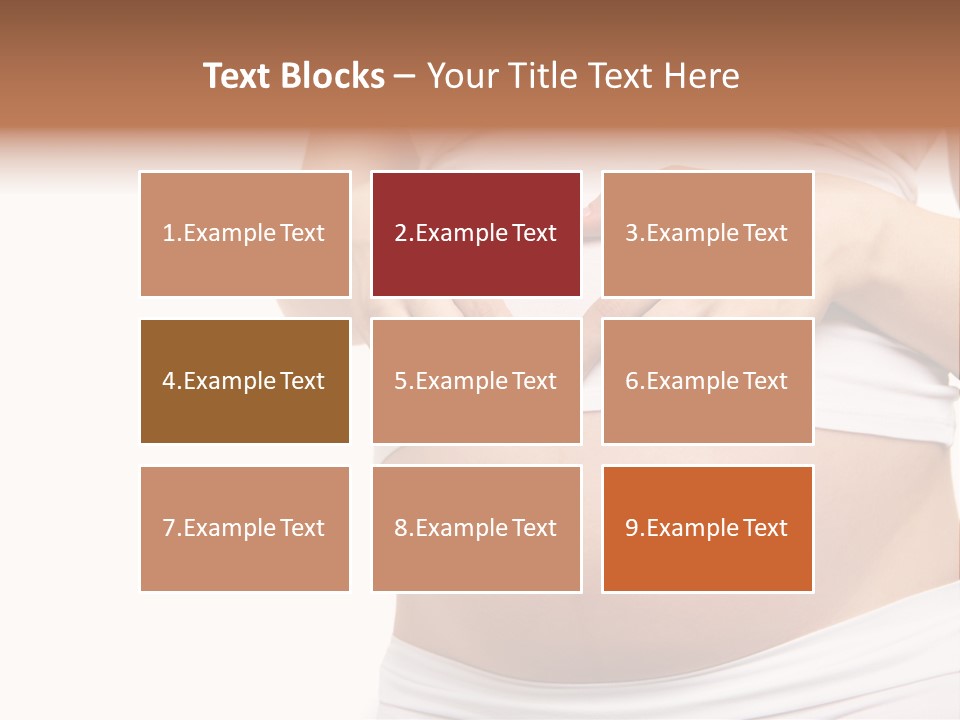 Navel Arm Caress PowerPoint Template