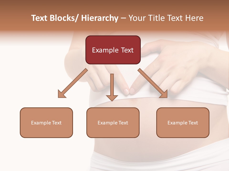 Navel Arm Caress PowerPoint Template