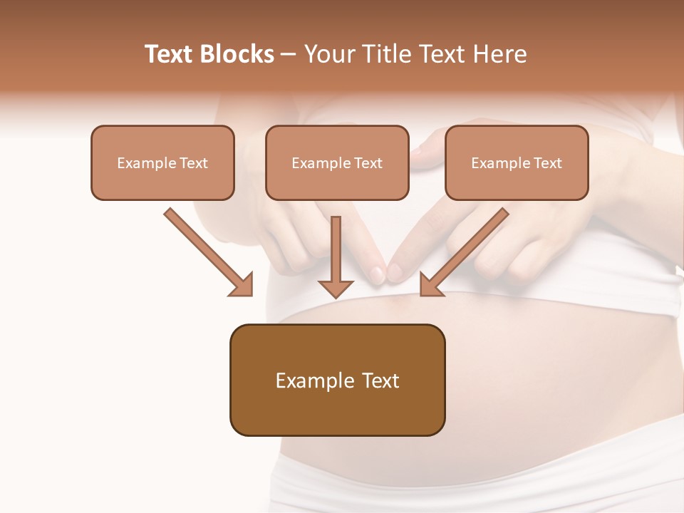 Navel Arm Caress PowerPoint Template