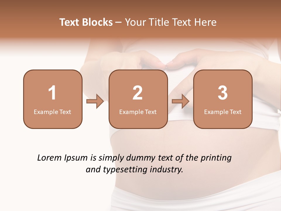 Navel Arm Caress PowerPoint Template