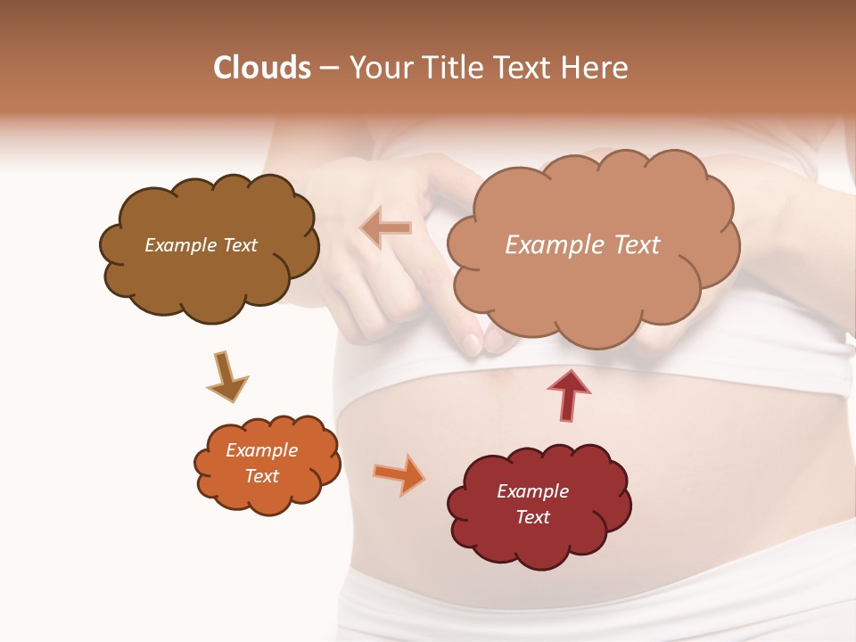 Navel Arm Caress PowerPoint Template