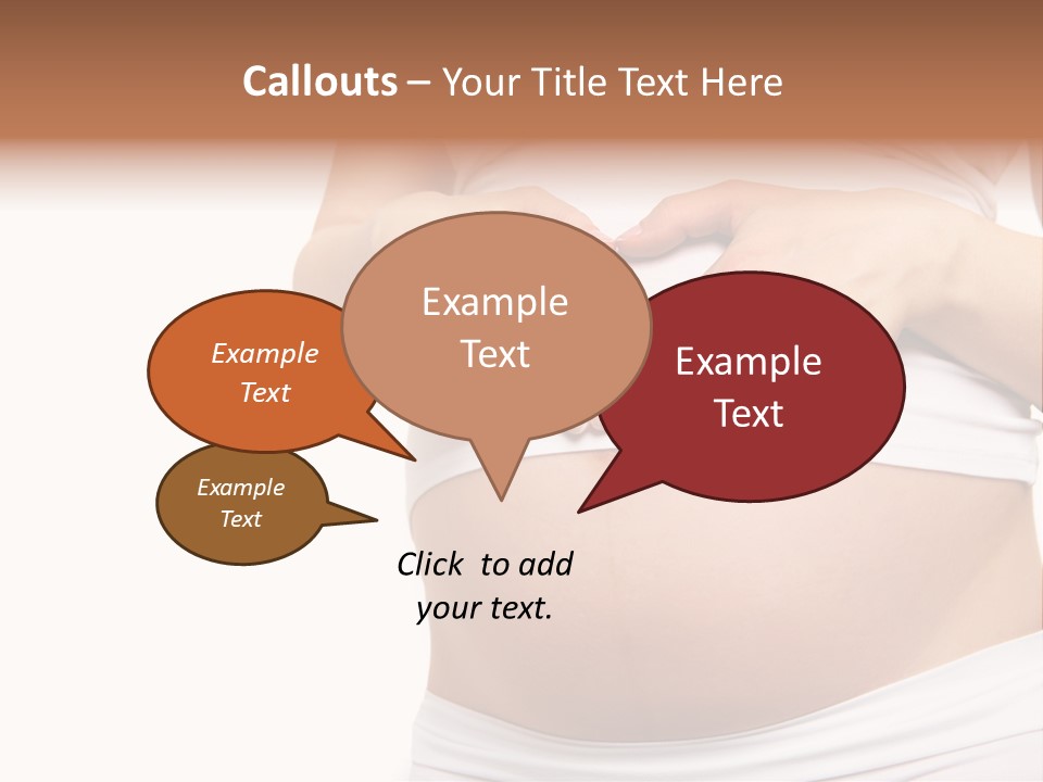 Navel Arm Caress PowerPoint Template