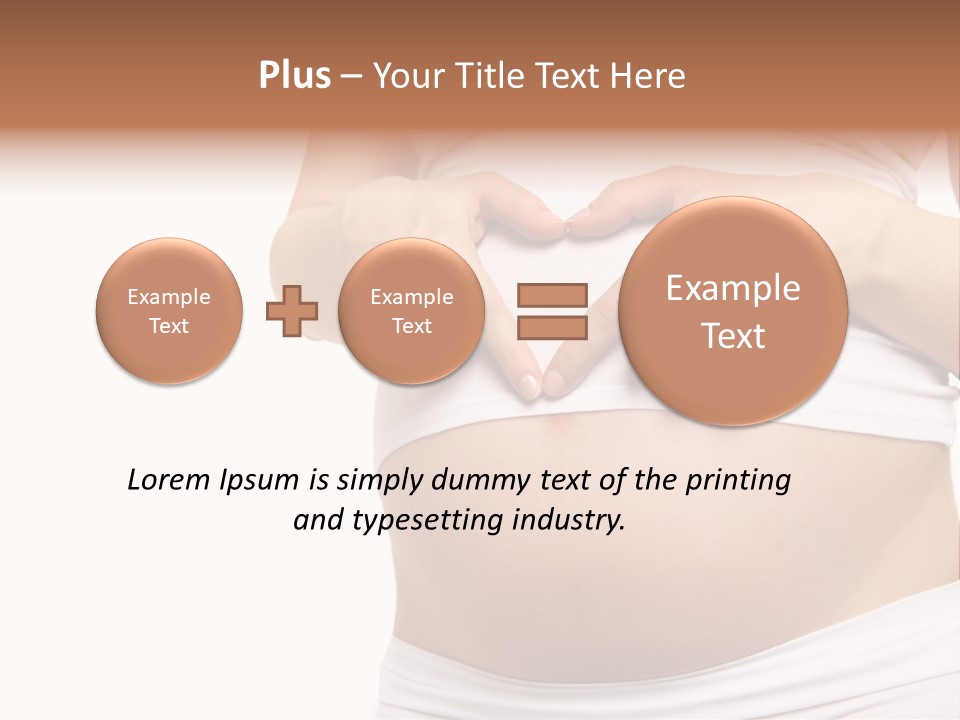 Navel Arm Caress PowerPoint Template