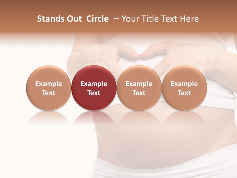 Navel Arm Caress PowerPoint Template