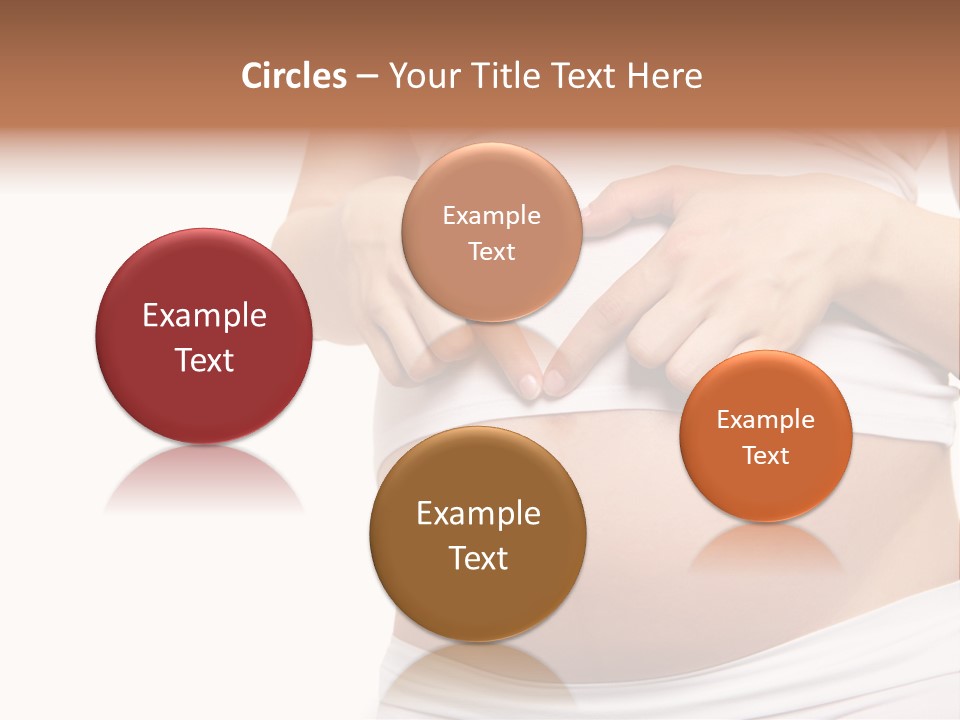 Navel Arm Caress PowerPoint Template