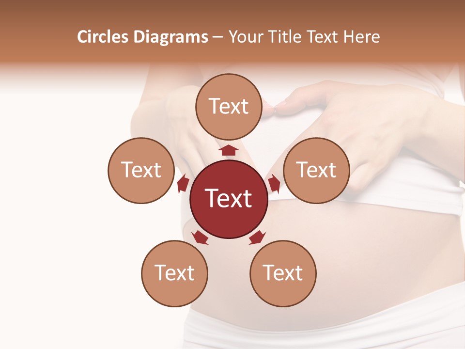 Navel Arm Caress PowerPoint Template