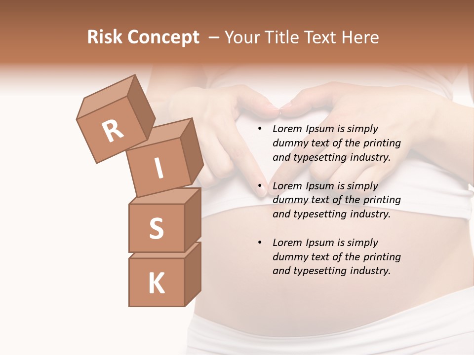 Navel Arm Caress PowerPoint Template