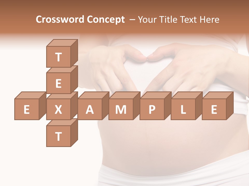 Navel Arm Caress PowerPoint Template