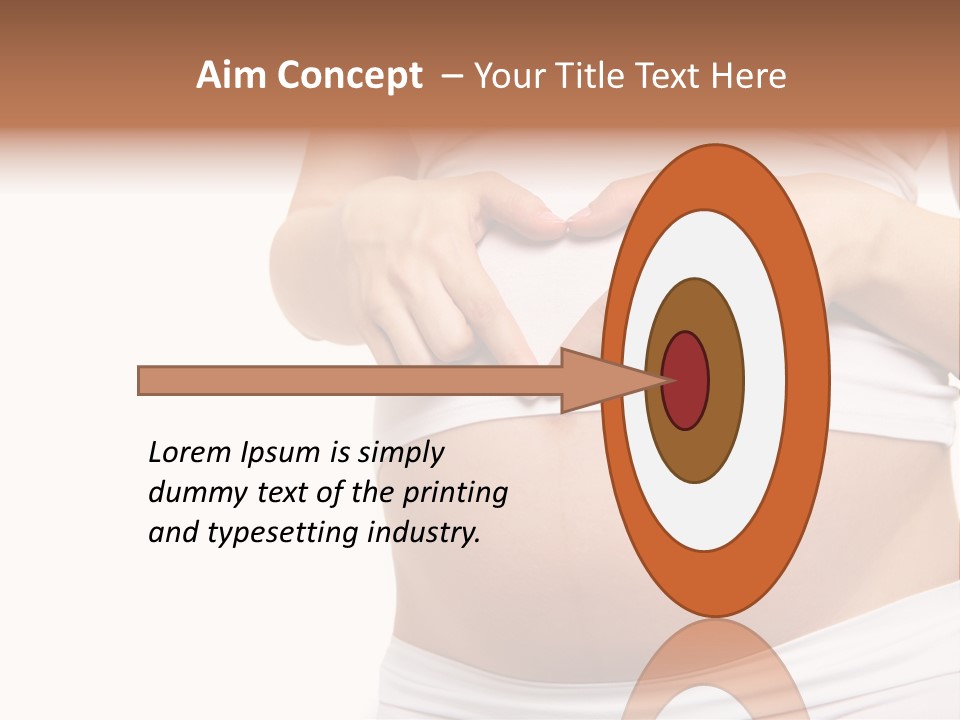 Navel Arm Caress PowerPoint Template