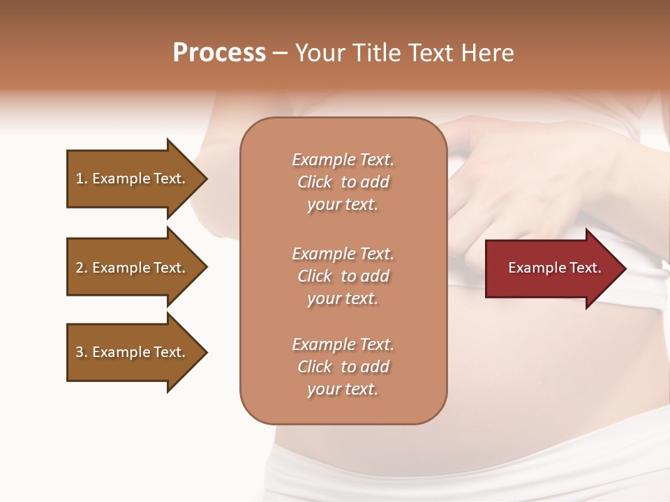 Navel Arm Caress PowerPoint Template