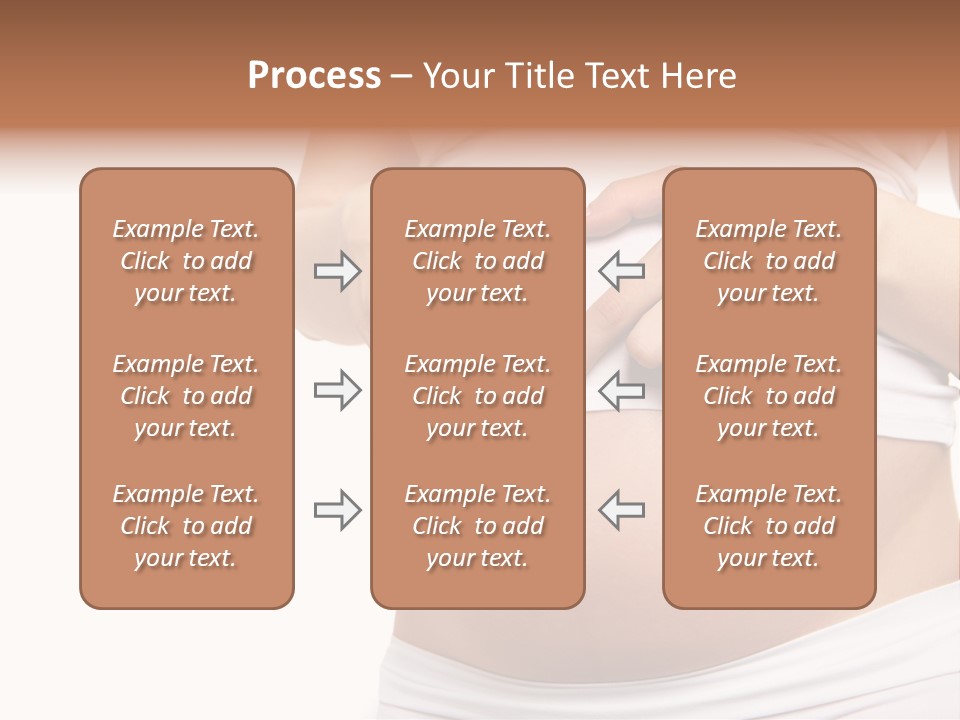 Navel Arm Caress PowerPoint Template