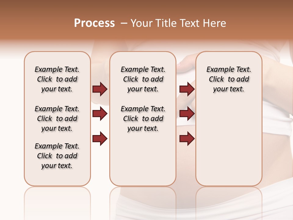 Navel Arm Caress PowerPoint Template