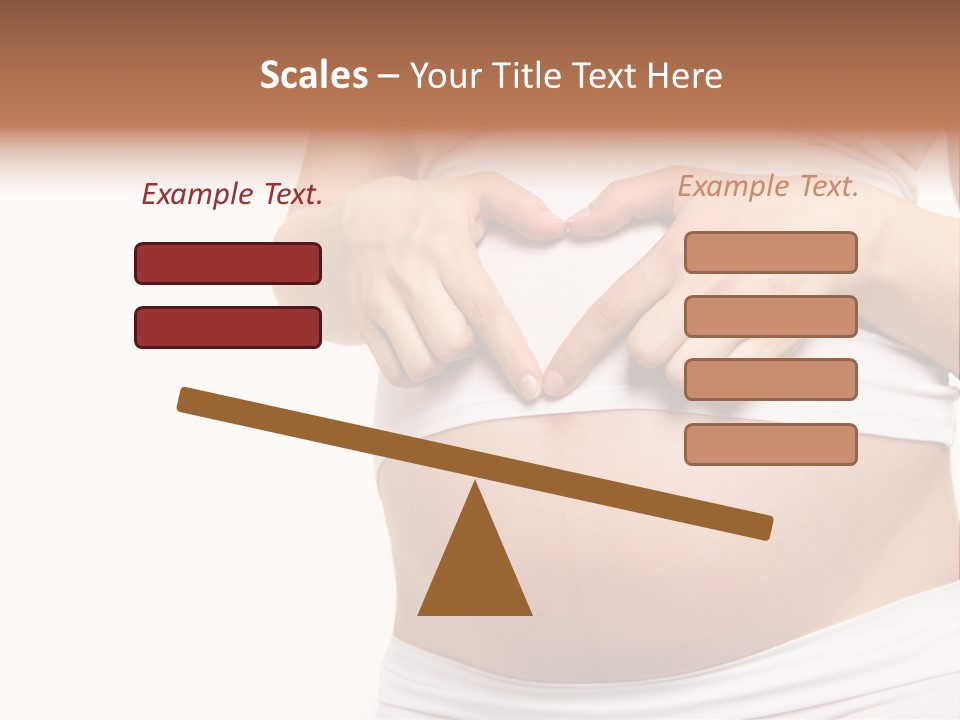 Navel Arm Caress PowerPoint Template