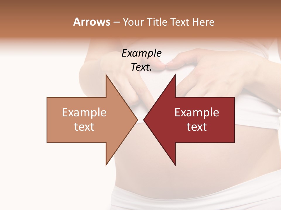 Navel Arm Caress PowerPoint Template