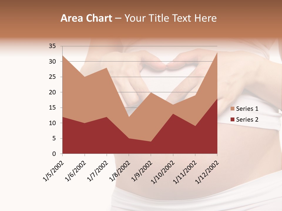 Navel Arm Caress PowerPoint Template