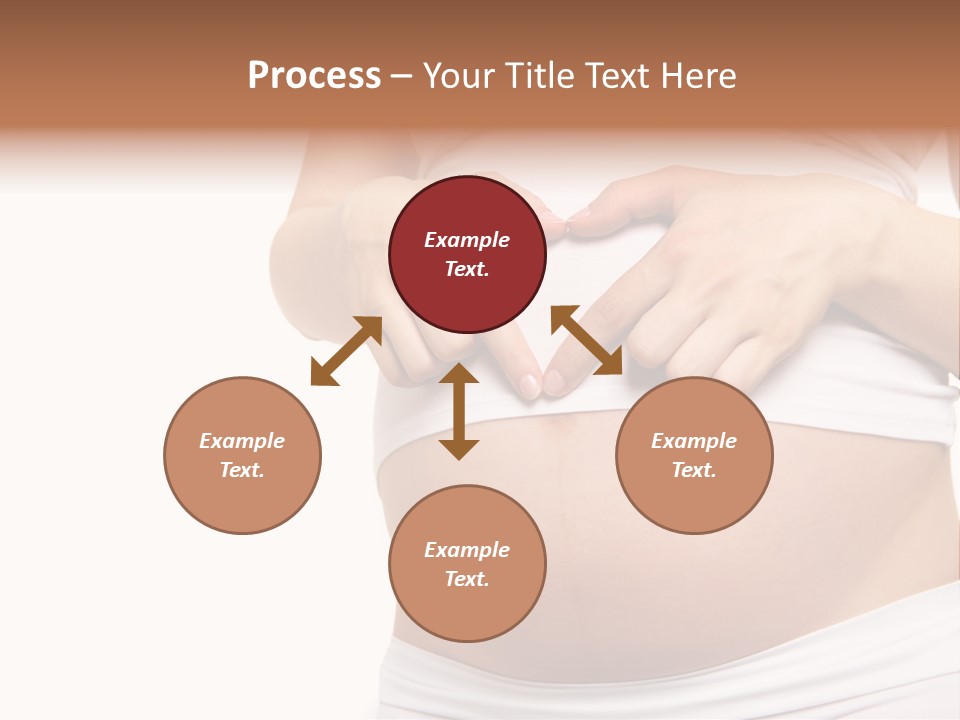 Navel Arm Caress PowerPoint Template