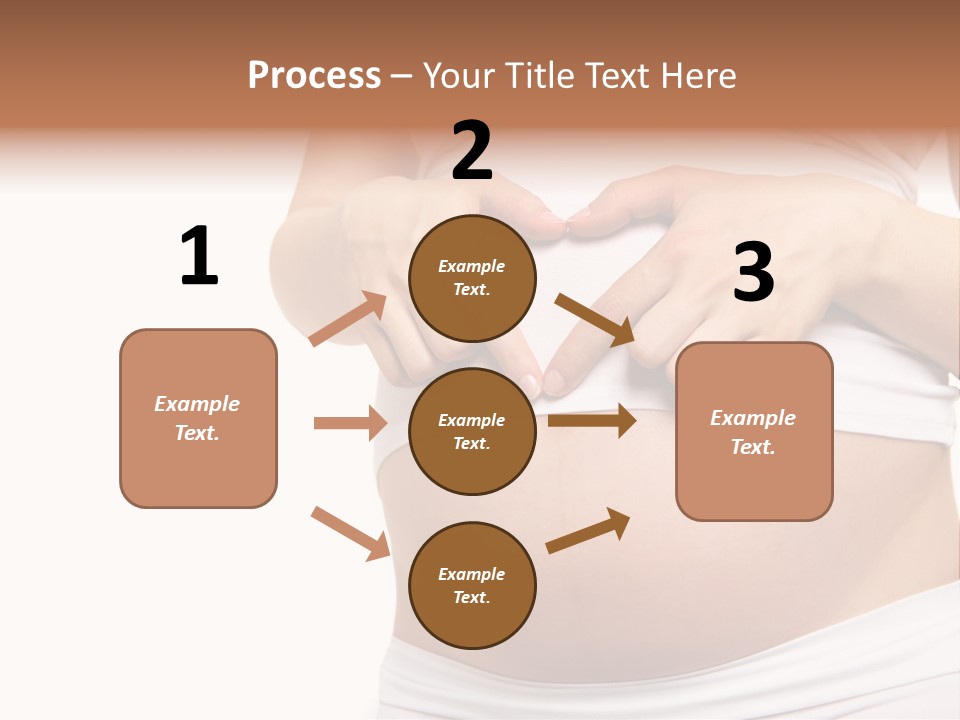 Navel Arm Caress PowerPoint Template