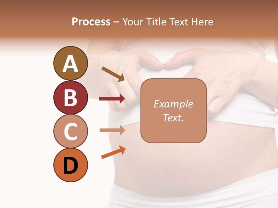Navel Arm Caress PowerPoint Template