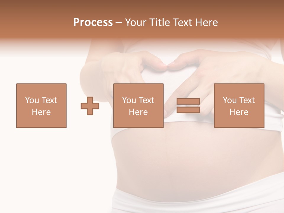 Navel Arm Caress PowerPoint Template