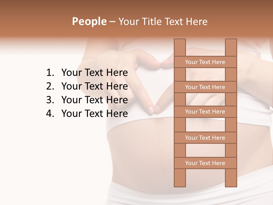 Navel Arm Caress PowerPoint Template