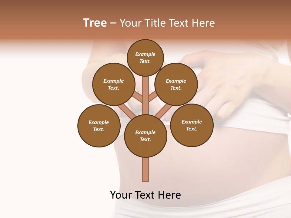 Navel Arm Caress PowerPoint Template