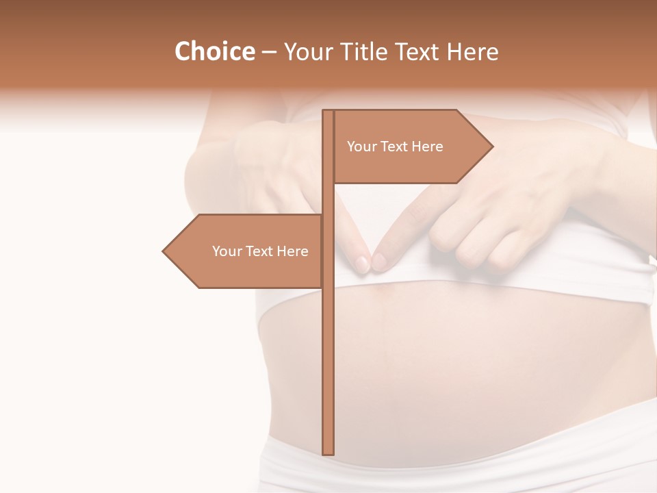 Navel Arm Caress PowerPoint Template