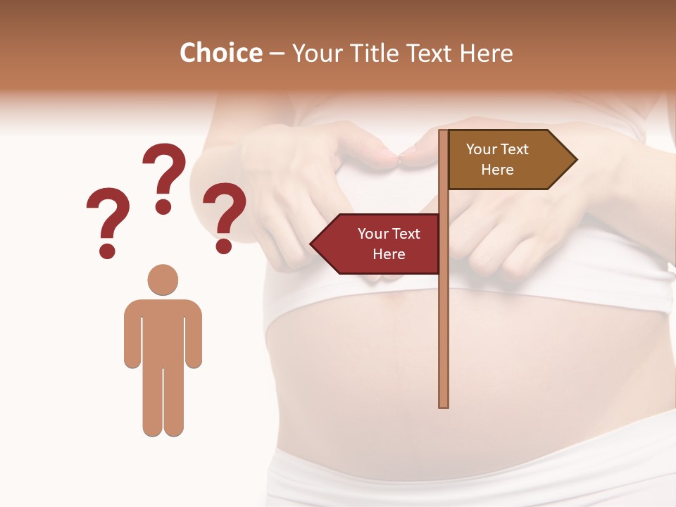 Navel Arm Caress PowerPoint Template