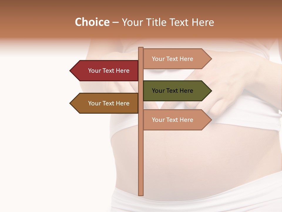 Navel Arm Caress PowerPoint Template