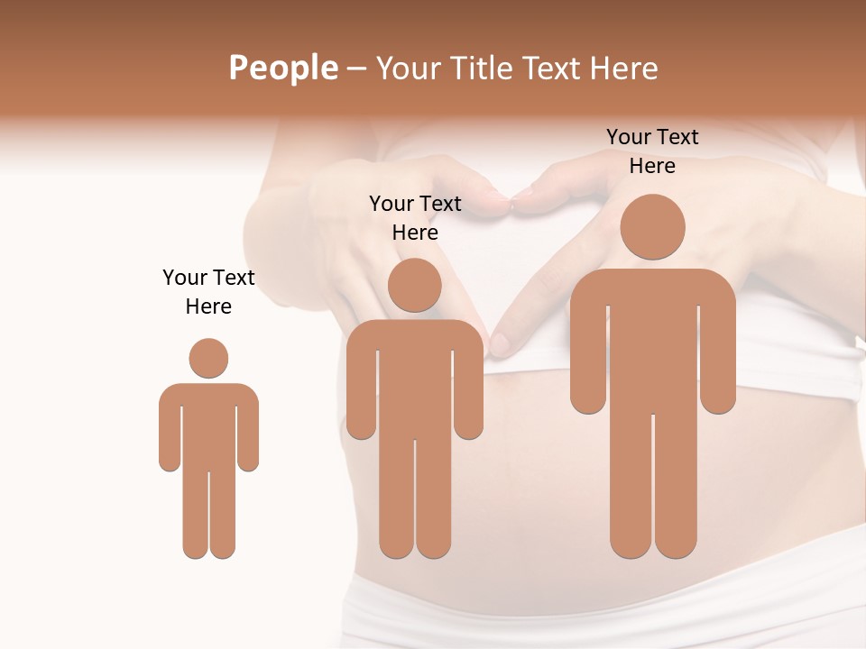 Navel Arm Caress PowerPoint Template