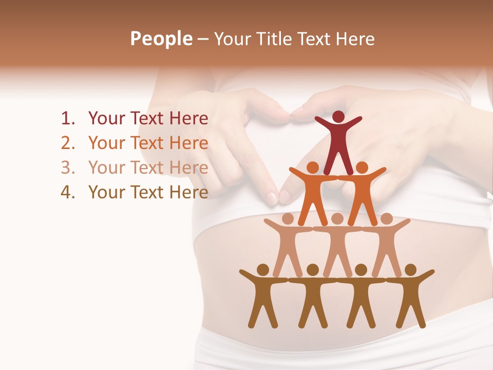 Navel Arm Caress PowerPoint Template