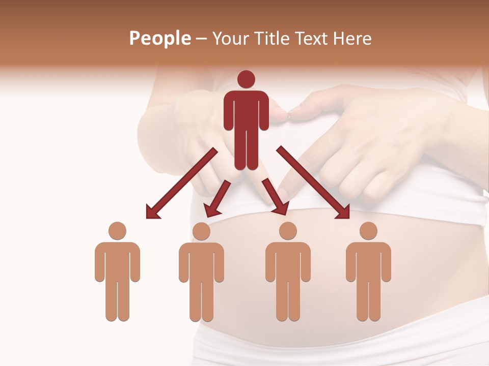 Navel Arm Caress PowerPoint Template