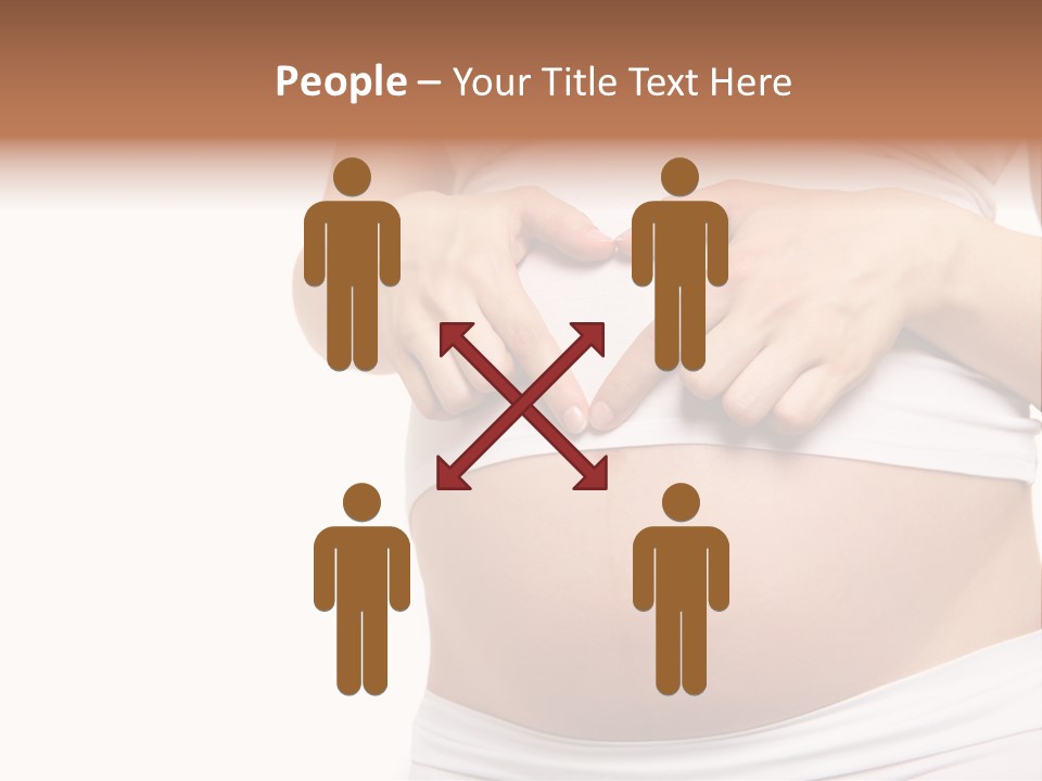 Navel Arm Caress PowerPoint Template