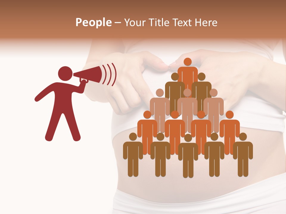 Navel Arm Caress PowerPoint Template