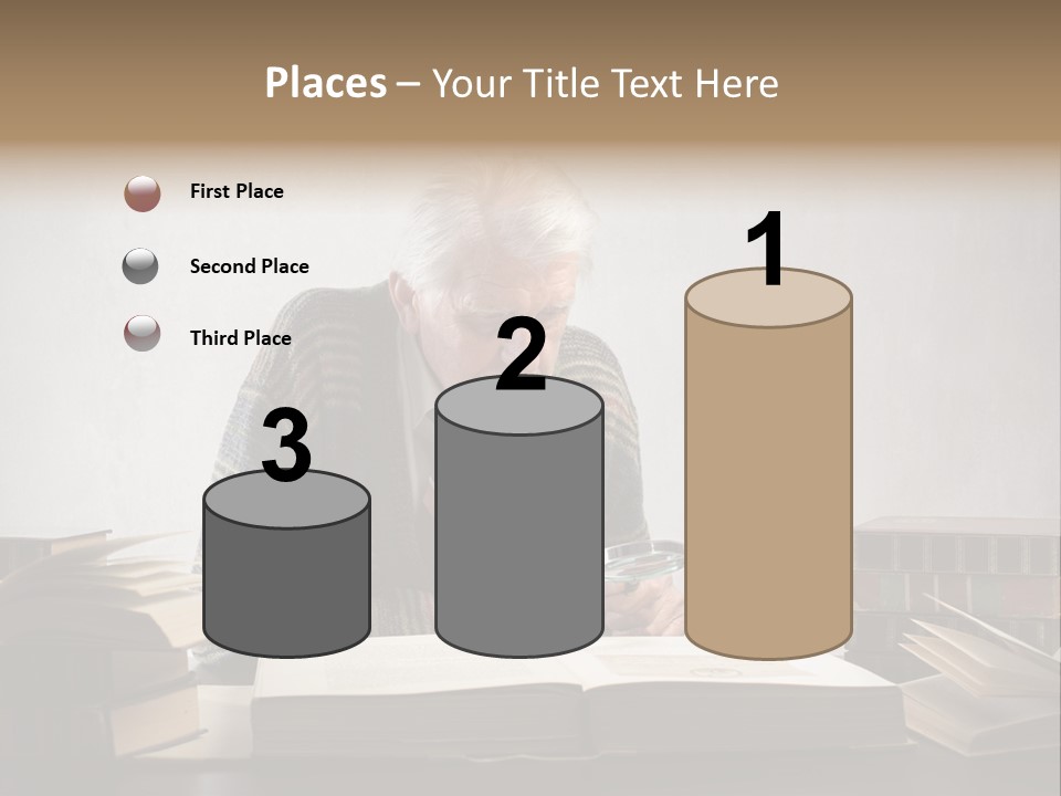 Read White Grandfather PowerPoint Template